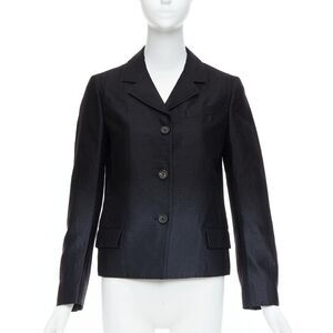 Prada Wool Degrade Fabric Blazer Jacket